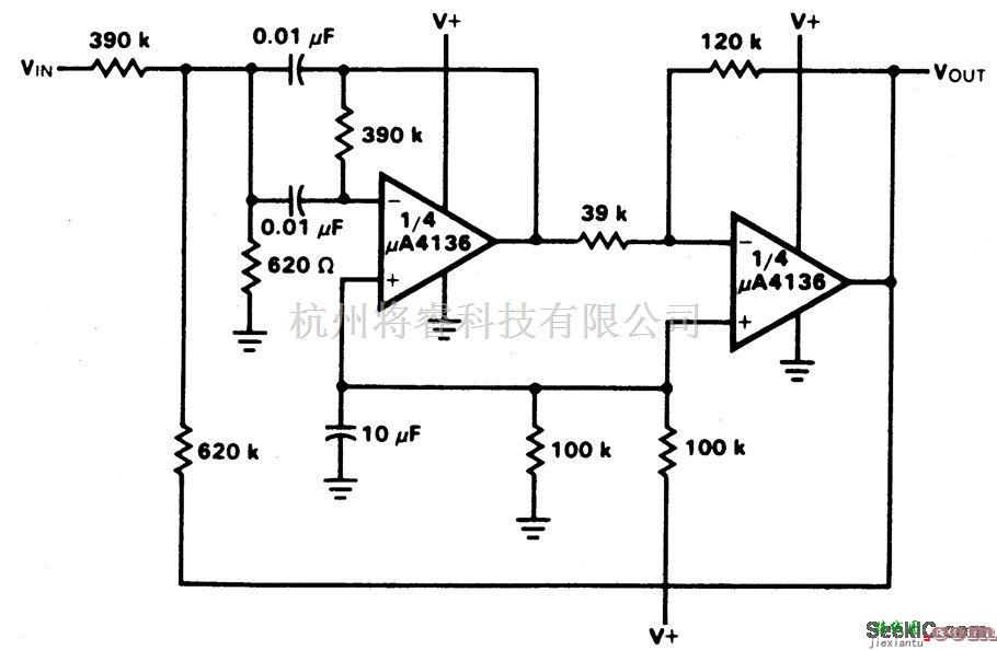 滤波器中的1兆赫带通有源滤波器  第1张