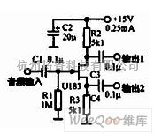 线性放大电路中的裂相放大器电路  第1张