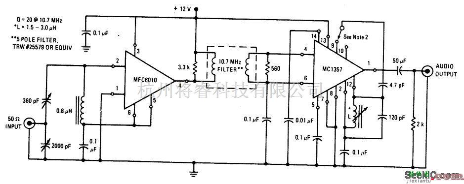 通信电路中的FM收音机电路  第1张
