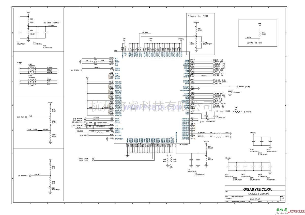 微机单片机中的6OXT(1.0)电脑主板设计图[_]03  第1张