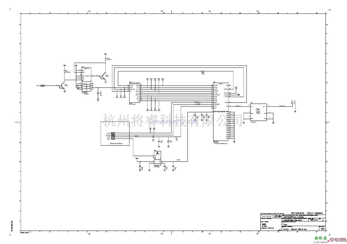 通信电路中的索爱T618原理线路元件图设计4[_]5  第1张