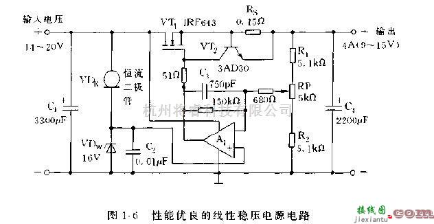 电源电路中的恒流、稳压二极管及功率MOS管构成的稳压电源电路  第1张