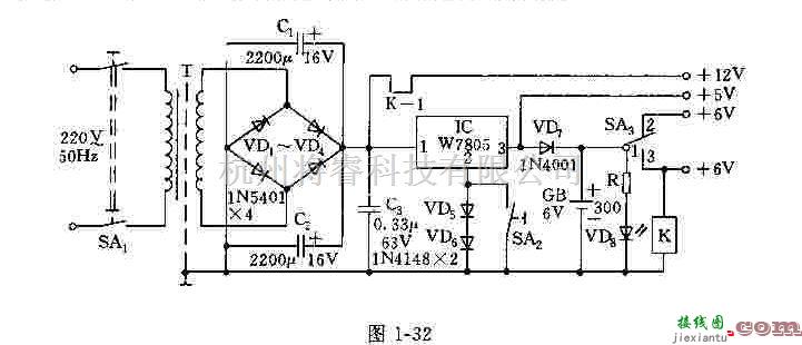 电源电路中的负48V稳压电源电路图  第1张