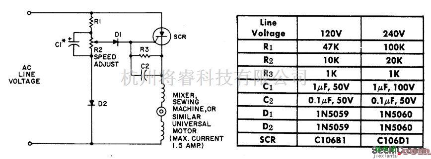 控制电路中的通用电机速度控制电路
  第1张