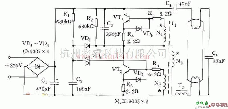 电源电路中的电子整流器电路图  第1张