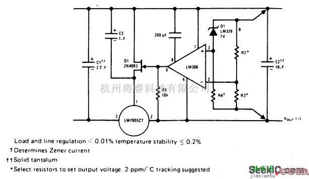 电源电路中的高稳定1A调节器  第1张