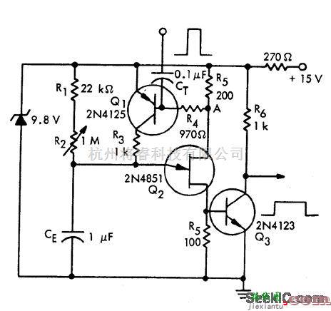 基础电路中的UJT单稳态  第1张
