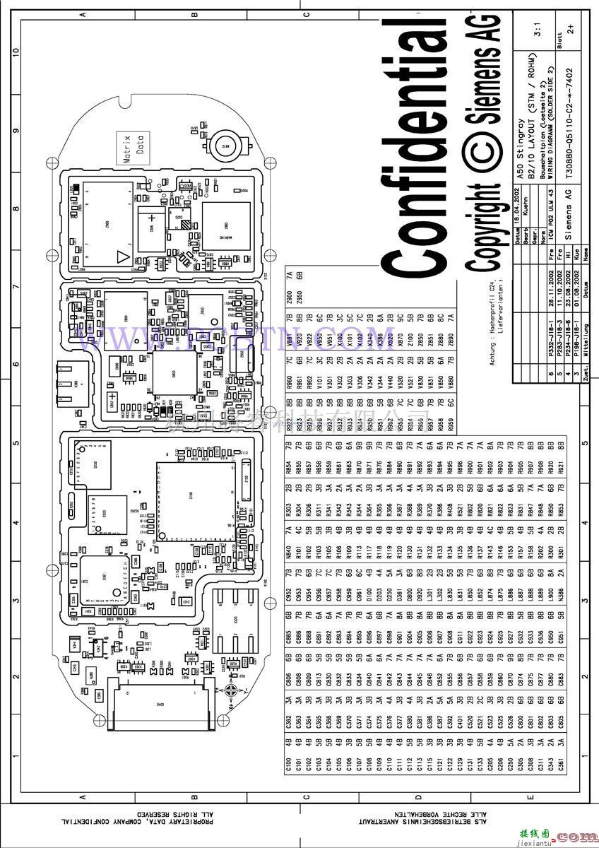 通信电路中的西门子电路排版A65  12 第1张