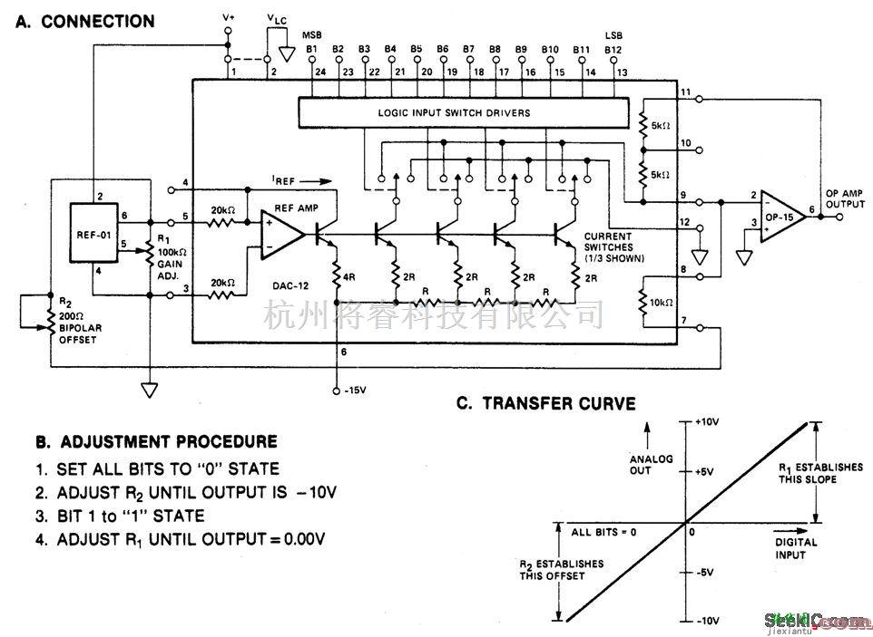 基础电路中的± 10 V满度双极数模转换器
  第1张