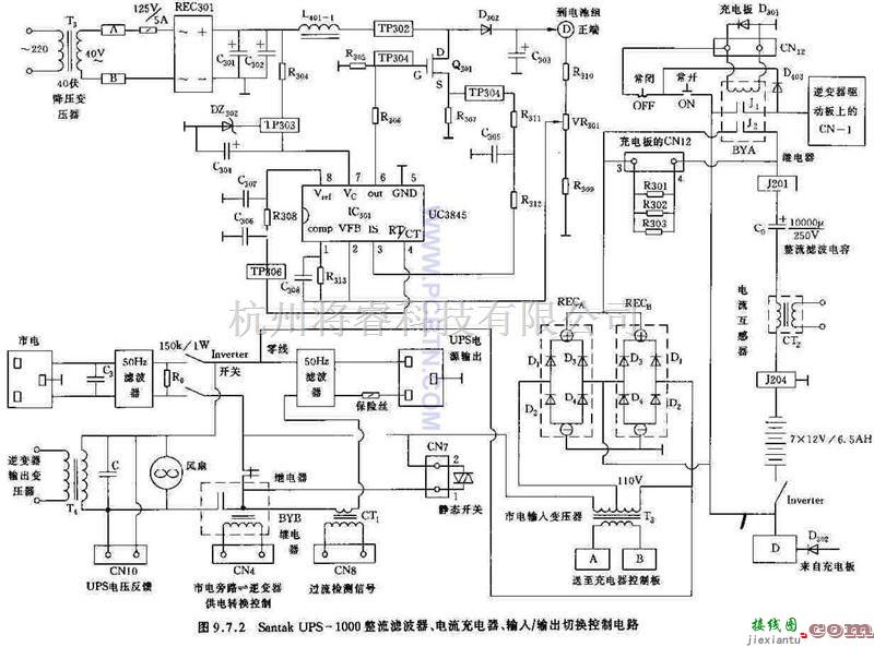 电源电路中的UPS1000整流滤波器  第1张