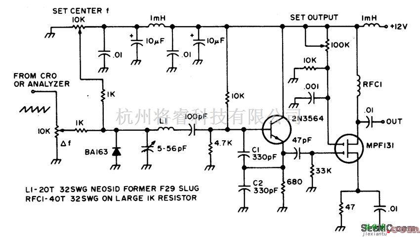 基础电路中的10.7兆赫扫描发生器
  第1张