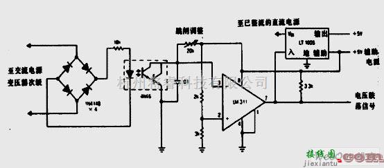 检测电路中的检测线路电压跌落电路图  第1张