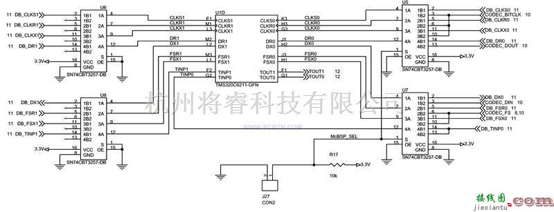 通信电路中的ICETEK-C6711-A电路原理图04  第1张