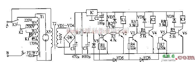 电源电路中的采用集成电路制作交流稳压器电路  第1张