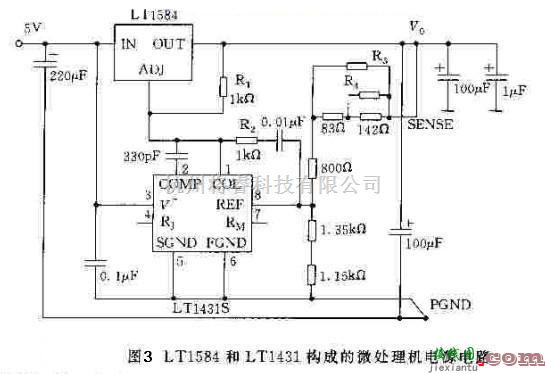 电源电路中的基于LT1584/1585/1587的应用电路  第3张