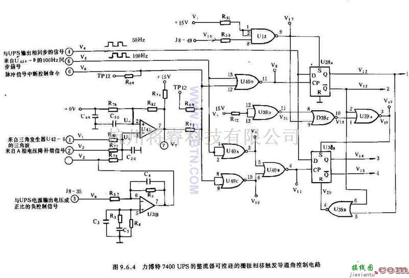 电源电路中的力搏特7400UPS的整流器可控硅的栅极相移触发器  第1张