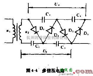 电源电路中的适用于电压高、电流小、负载不变的多倍压电路  第1张