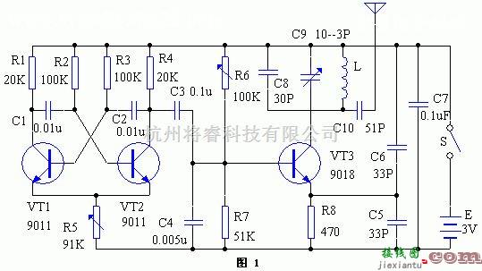 简单超短波物品遗留提醒报警器电路  第1张