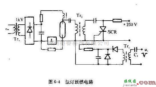 电源电路中的氙灯预燃电路  第1张