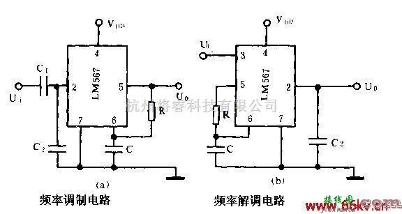 简易LM567调制解调电路  第1张