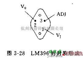 电源电路中的LM396三端可调稳压器的封装及应用电路  第1张