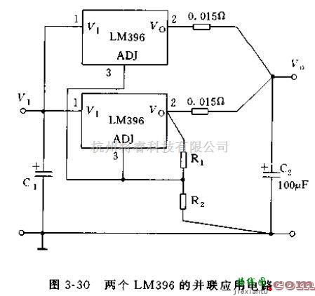 电源电路中的LM396三端可调稳压器的封装及应用电路  第3张