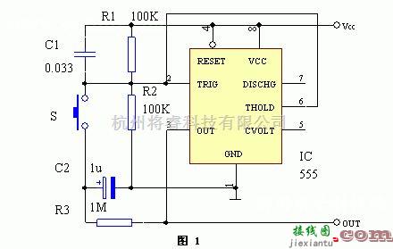 简易单键555双稳开关设计  第1张