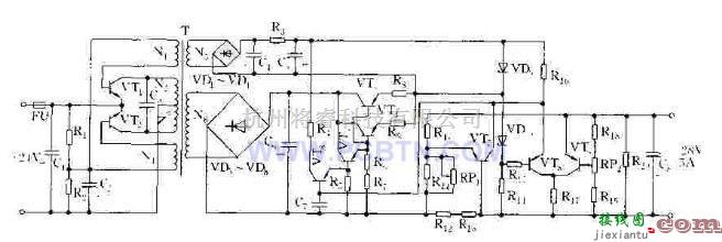 电源电路中的共发射极推挽式自激振荡器的工作原理  第1张