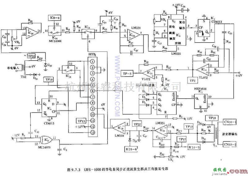 电源电路中的UPS1000的市电自同步正弦波发生器  第1张