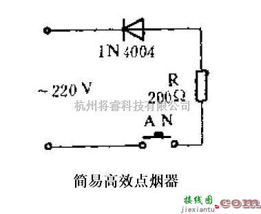 简易高效点烟器电路  第1张