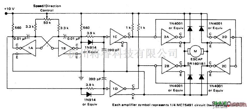 控制电路中的直流马达速度/方向控制电路
  第1张