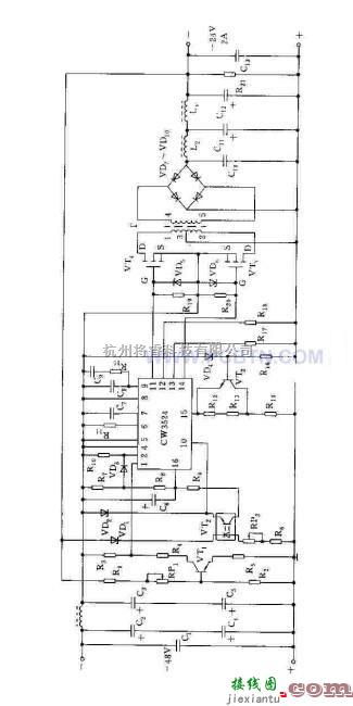 电源电路中的利用CW3524组成的开关电源  第1张