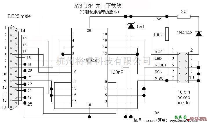 微机单片机中的自制简单方便的AVR单片机ISP下载线的制作  第1张