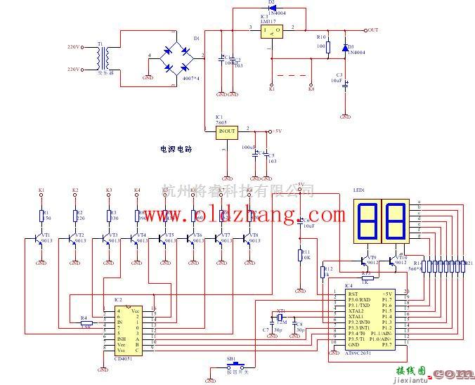 电源电路中的简单数显稳压电源的设计  第1张