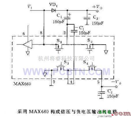 电源电路中的MAX660稳压器的应用  第2张