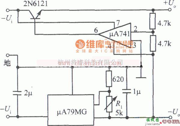 电源电路中的基于运放的简易从动跟踪稳压电源电路  第1张