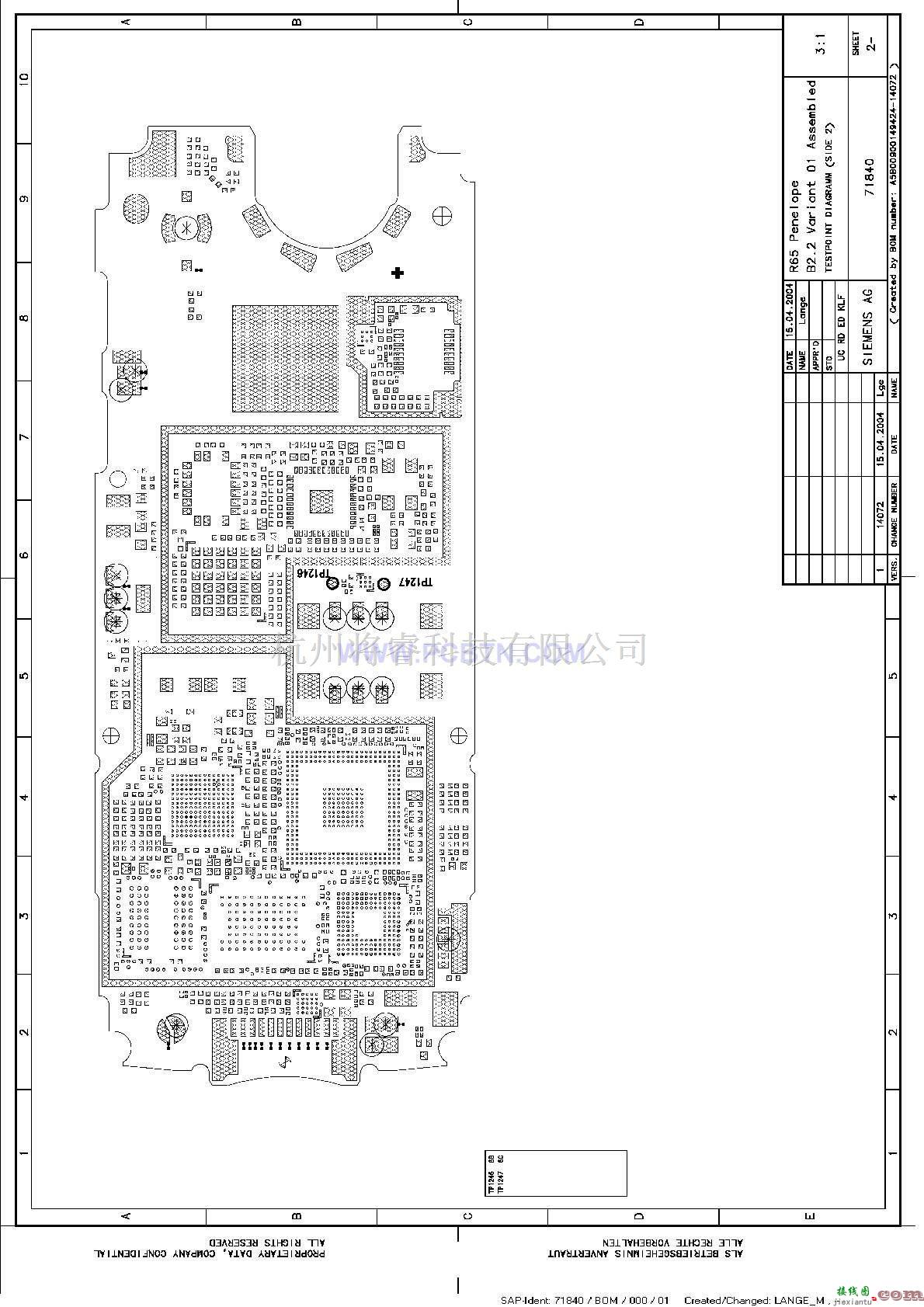 通信电路中的西门子电路图S65-DiagramSet[_]25  第1张