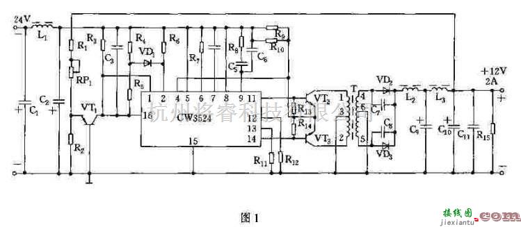 电源电路中的用CW3524组成的稳压电源  第1张