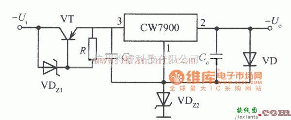 电源电路中的基于CW7900芯片制作稳压电源电路  第1张