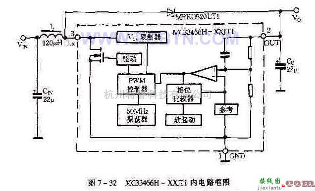 电源电路中的MC33466内部电路框图及其工作原理  第1张