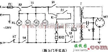 介绍万和WK237A机械式烧烤型微波炉电路组成  第1张