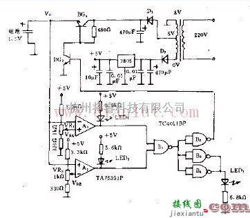 自控型电池充电器的原理电路  第1张