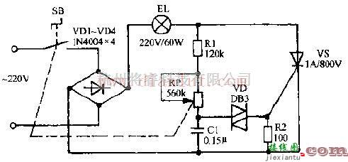 永保牌JE-98A电子调光台灯电路及介绍  第1张