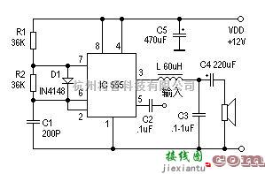 采用555的D类放大器电路  第1张