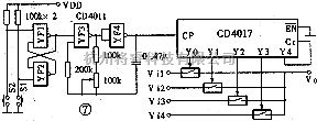 音频电路中的简易四路视频信号切换器电路  第1张