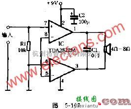  基于TDA2822M实现简单易制的功放电路 第1张