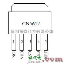 CN5612应用电路(工作于2.7V到6V的电流调制电路)  第2张