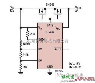 LTC4365的应用电路图原理  第1张