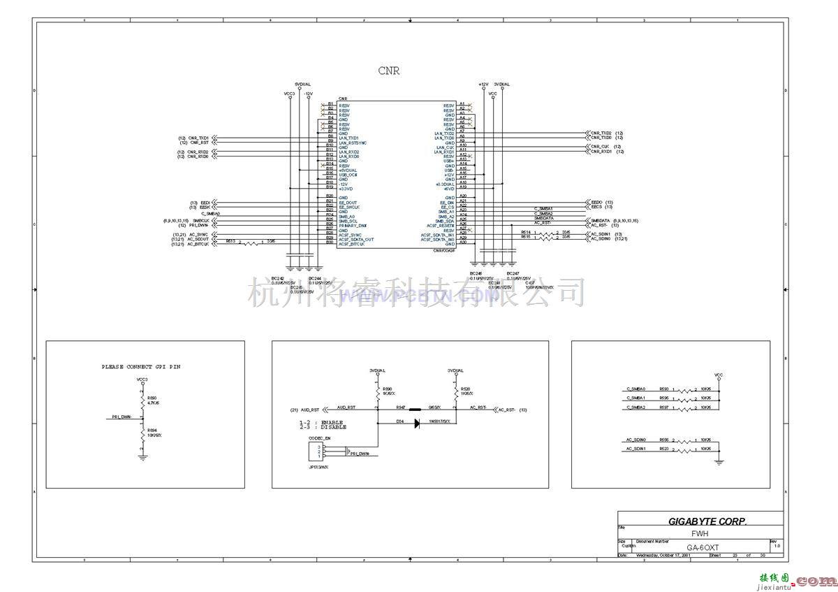 微机单片机中的电脑主板6OXT(1.0)电路图[_]23  第1张