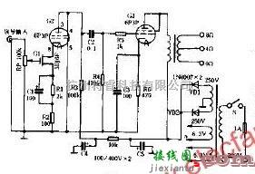 自制小功率胆机功放电路原理  第1张